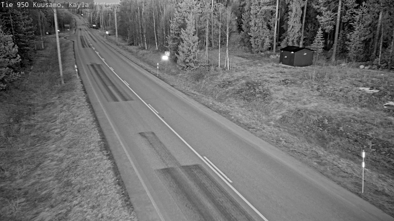 Weather Camera Image Väg 950 Kuusamo, Käylä, Kuusamo, Pohjois-Pohjanmaa