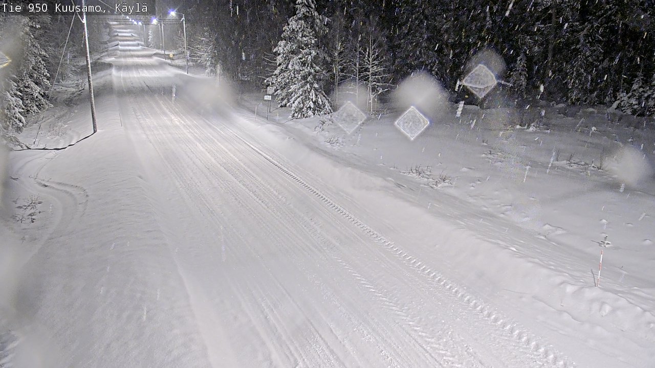 Weather Camera Image Väg 950 Kuusamo, Käylä, Kuusamo, Pohjois-Pohjanmaa