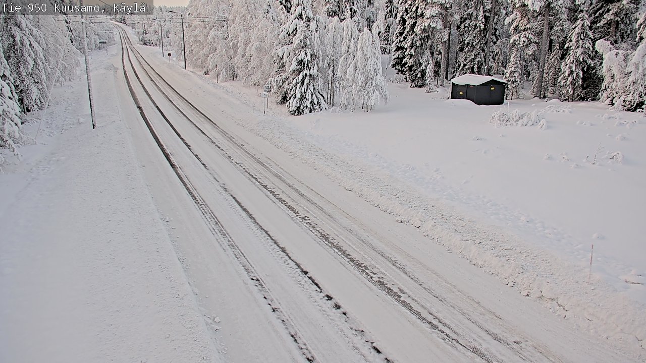 Weather Camera Image Väg 950 Kuusamo, Käylä, Kuusamo, Pohjois-Pohjanmaa