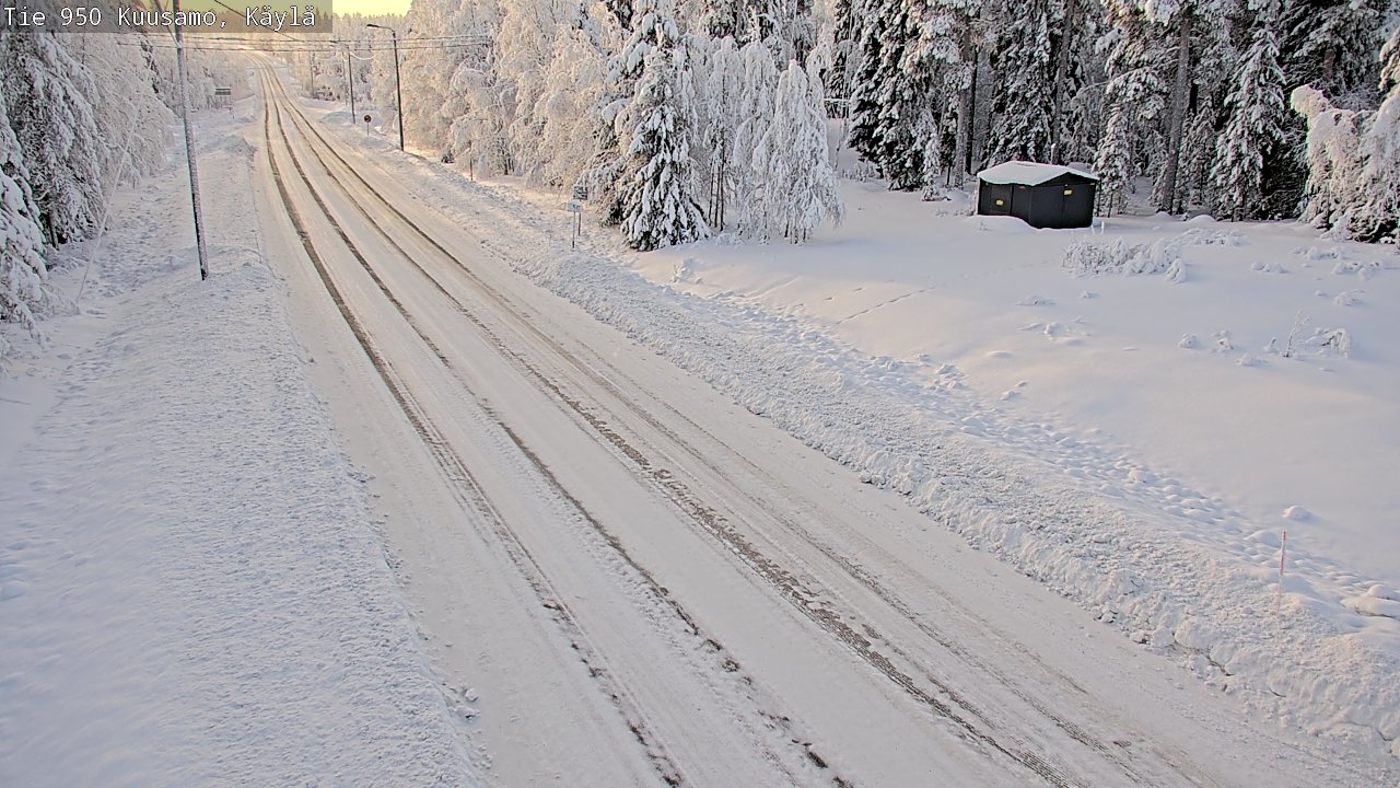Weather Camera Image Väg 950 Kuusamo, Käylä, Kuusamo, Pohjois-Pohjanmaa
