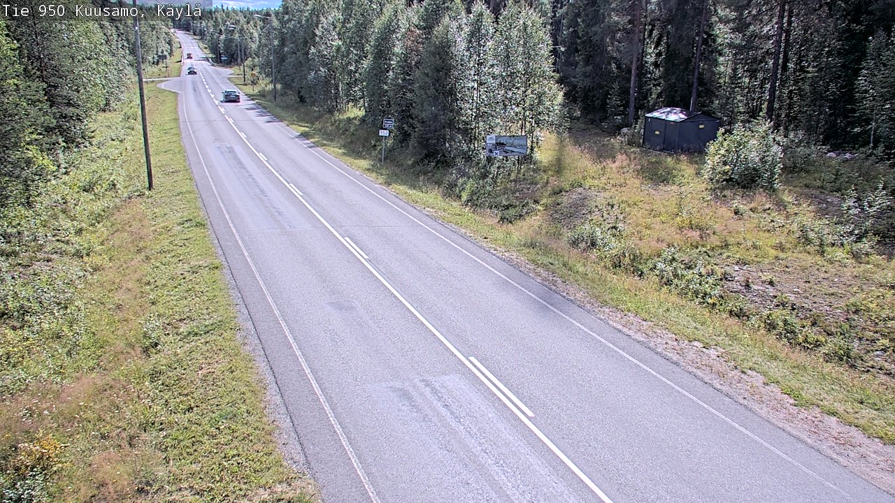 Weather Camera Image Väg 950 Kuusamo, Käylä, Kuusamo, Pohjois-Pohjanmaa