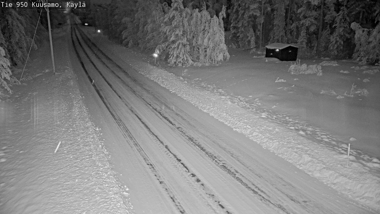 Weather Camera Image Väg 950 Kuusamo, Käylä, Kuusamo, Pohjois-Pohjanmaa