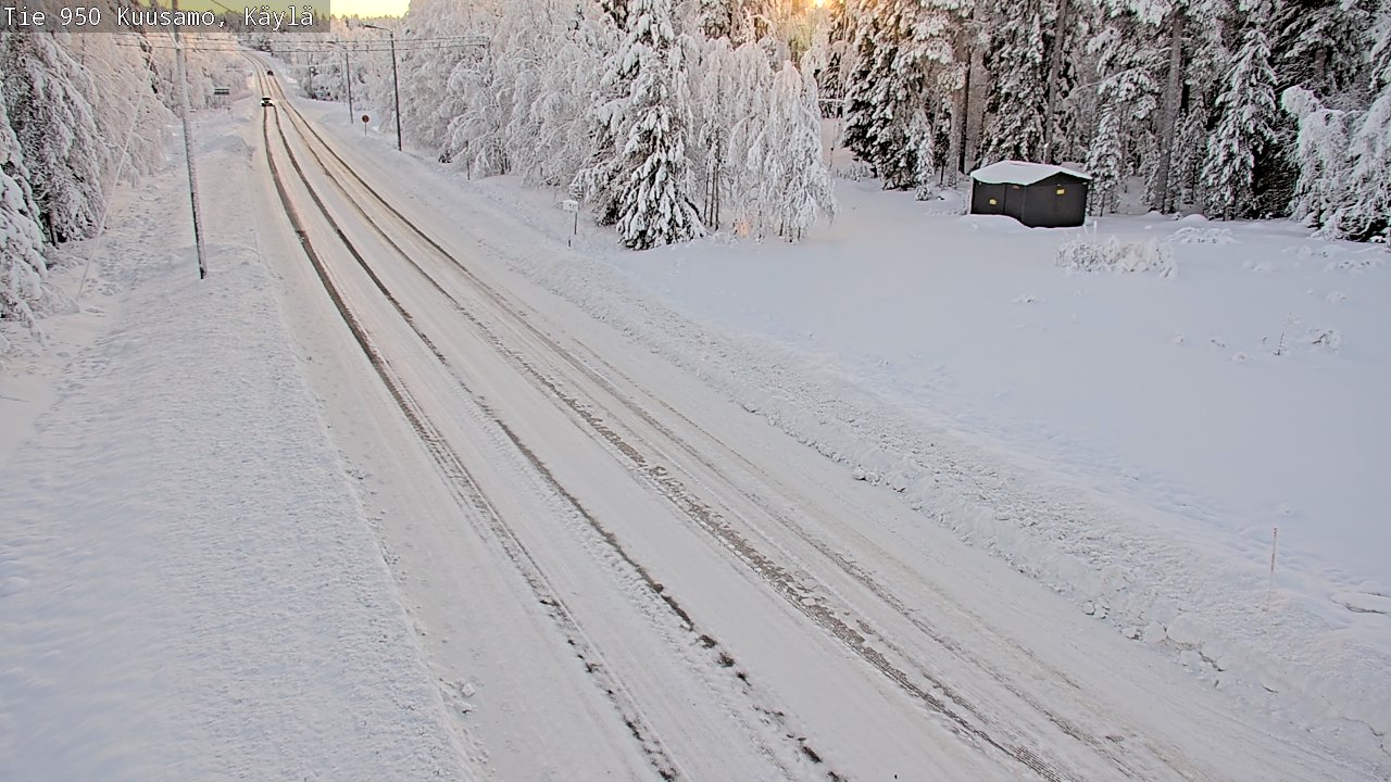 Weather Camera Image Väg 950 Kuusamo, Käylä, Kuusamo, Pohjois-Pohjanmaa