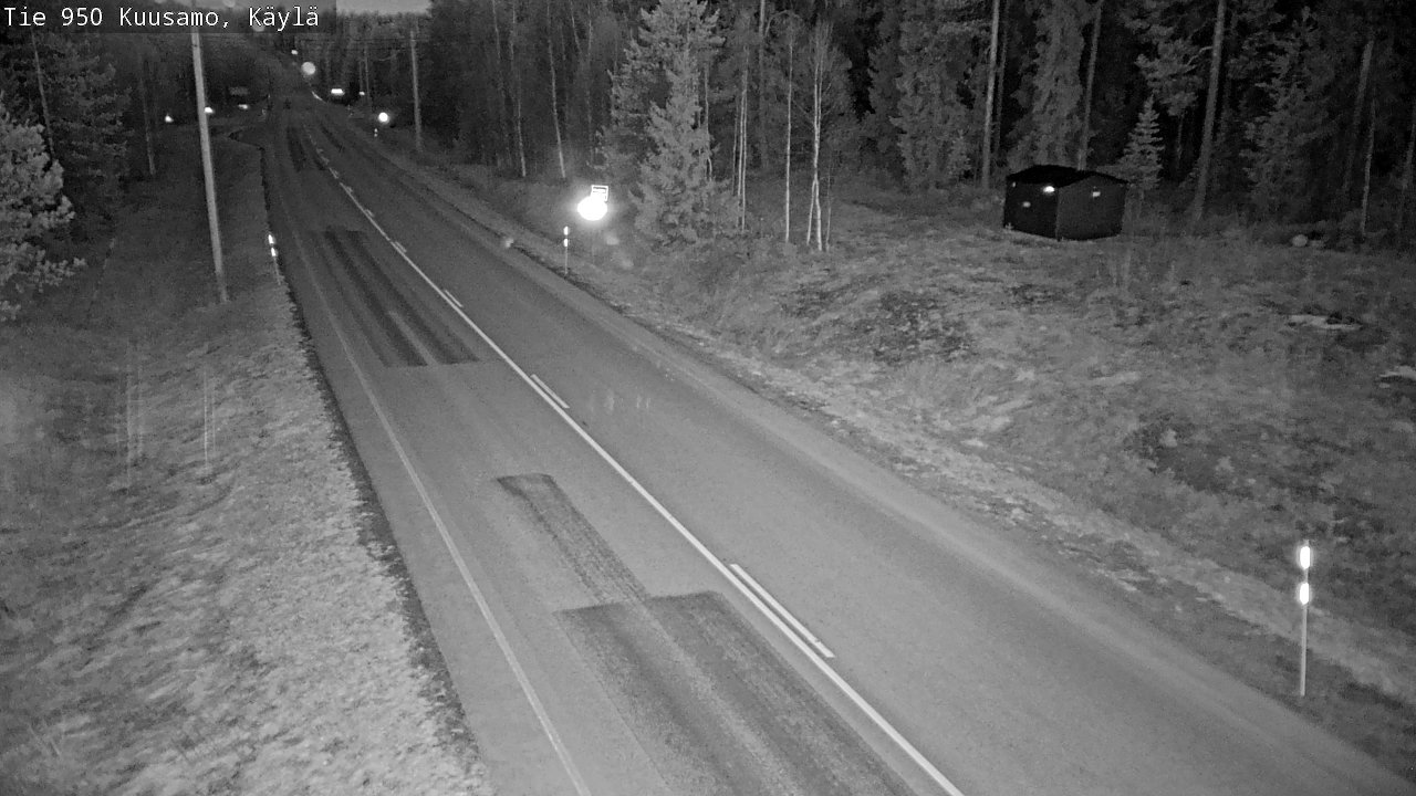 Weather Camera Image Väg 950 Kuusamo, Käylä, Kuusamo, Pohjois-Pohjanmaa