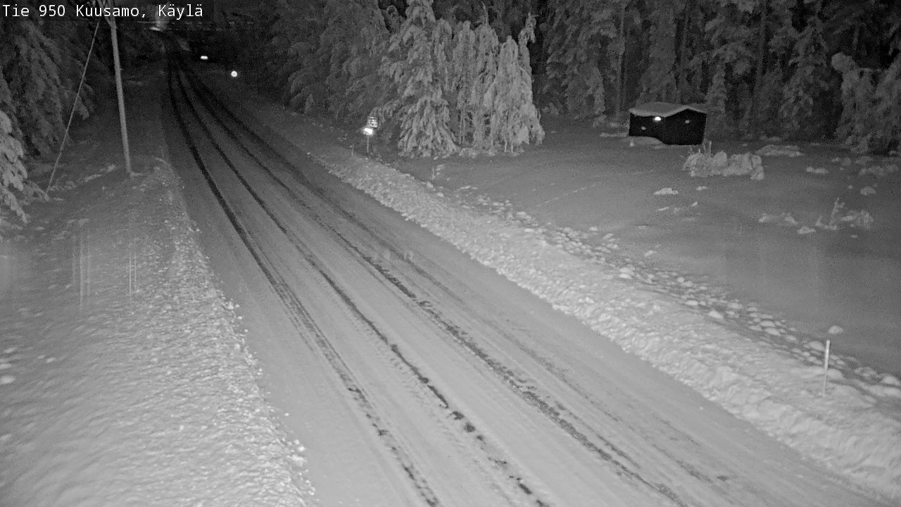Weather Camera Image Väg 950 Kuusamo, Käylä, Kuusamo, Pohjois-Pohjanmaa