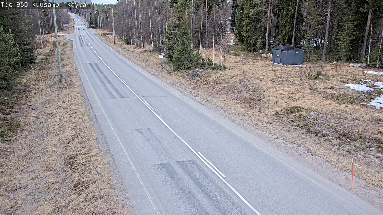 Weather Camera Image Väg 950 Kuusamo, Käylä, Kuusamo, Pohjois-Pohjanmaa