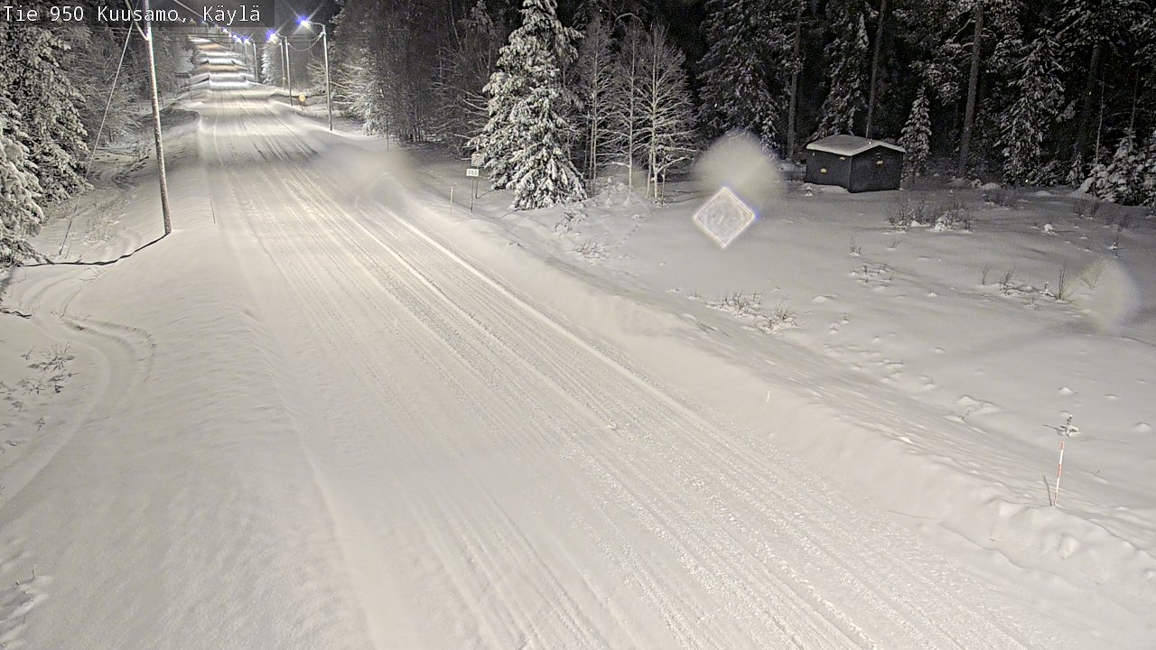 Weather Camera Image Väg 950 Kuusamo, Käylä, Kuusamo, Pohjois-Pohjanmaa