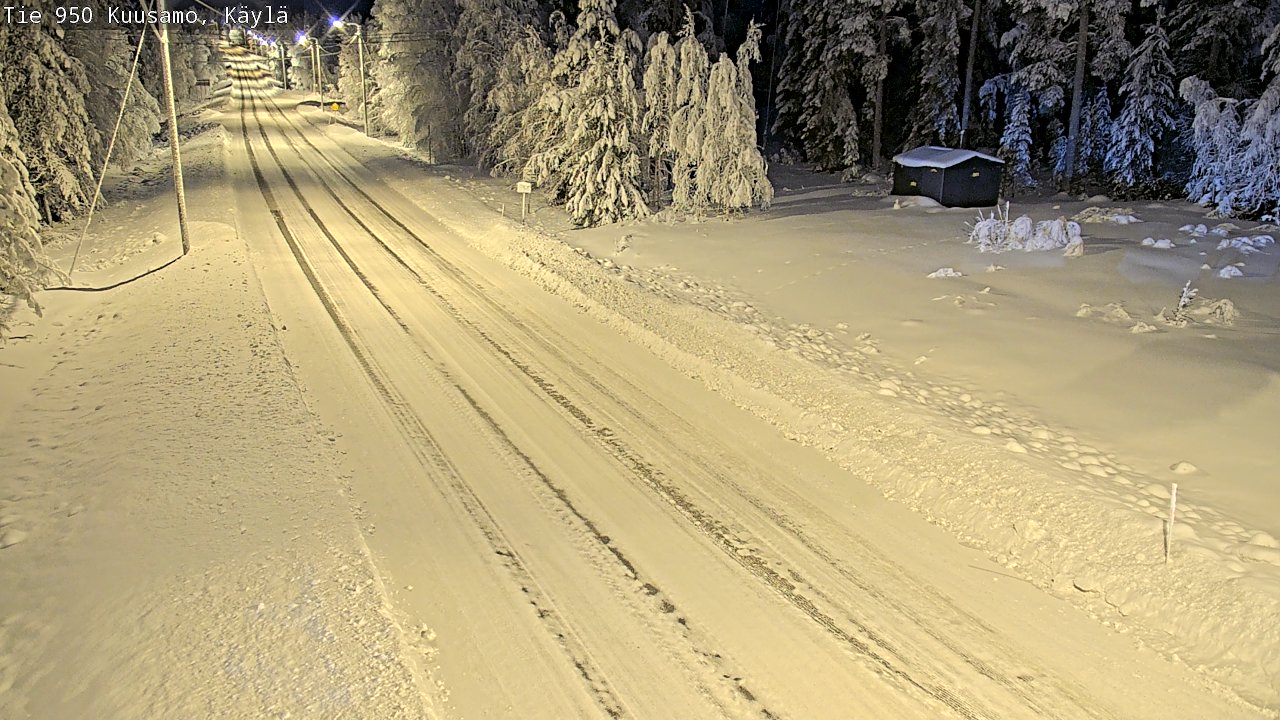Weather Camera Image Väg 950 Kuusamo, Käylä, Kuusamo, Pohjois-Pohjanmaa