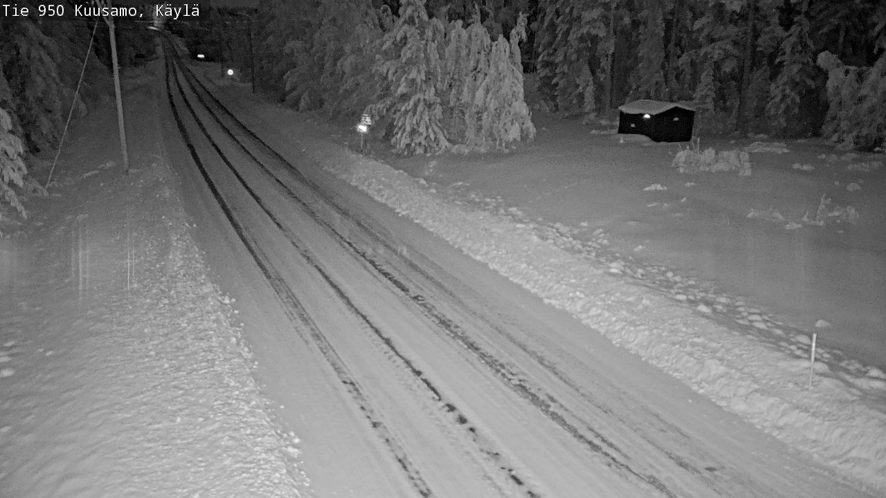 Weather Camera Image Väg 950 Kuusamo, Käylä, Kuusamo, Pohjois-Pohjanmaa