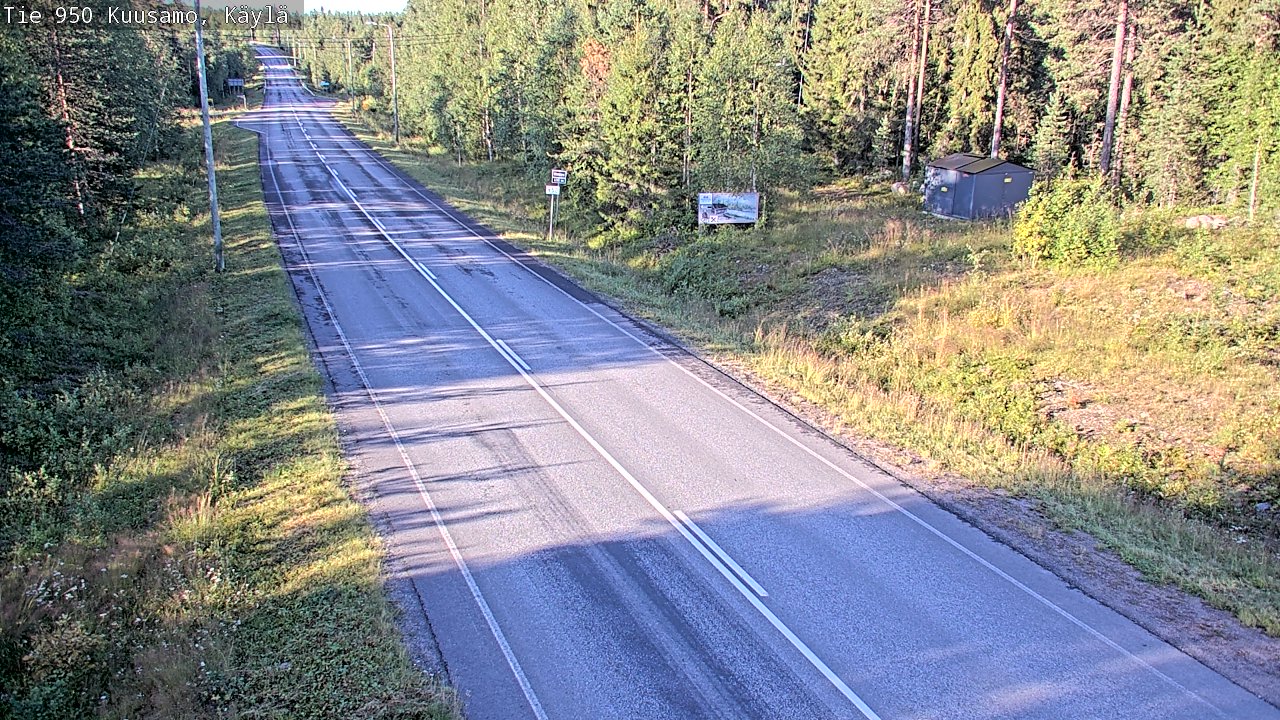 Weather Camera Image Road 950 Kuusamo, Käylä, Kuusamo, Pohjois-Pohjanmaa