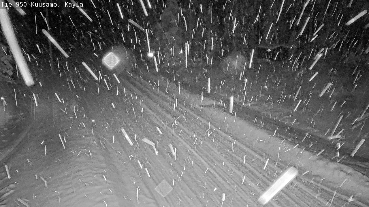 Weather Camera Image Väg 950 Kuusamo, Käylä, Kuusamo, Pohjois-Pohjanmaa