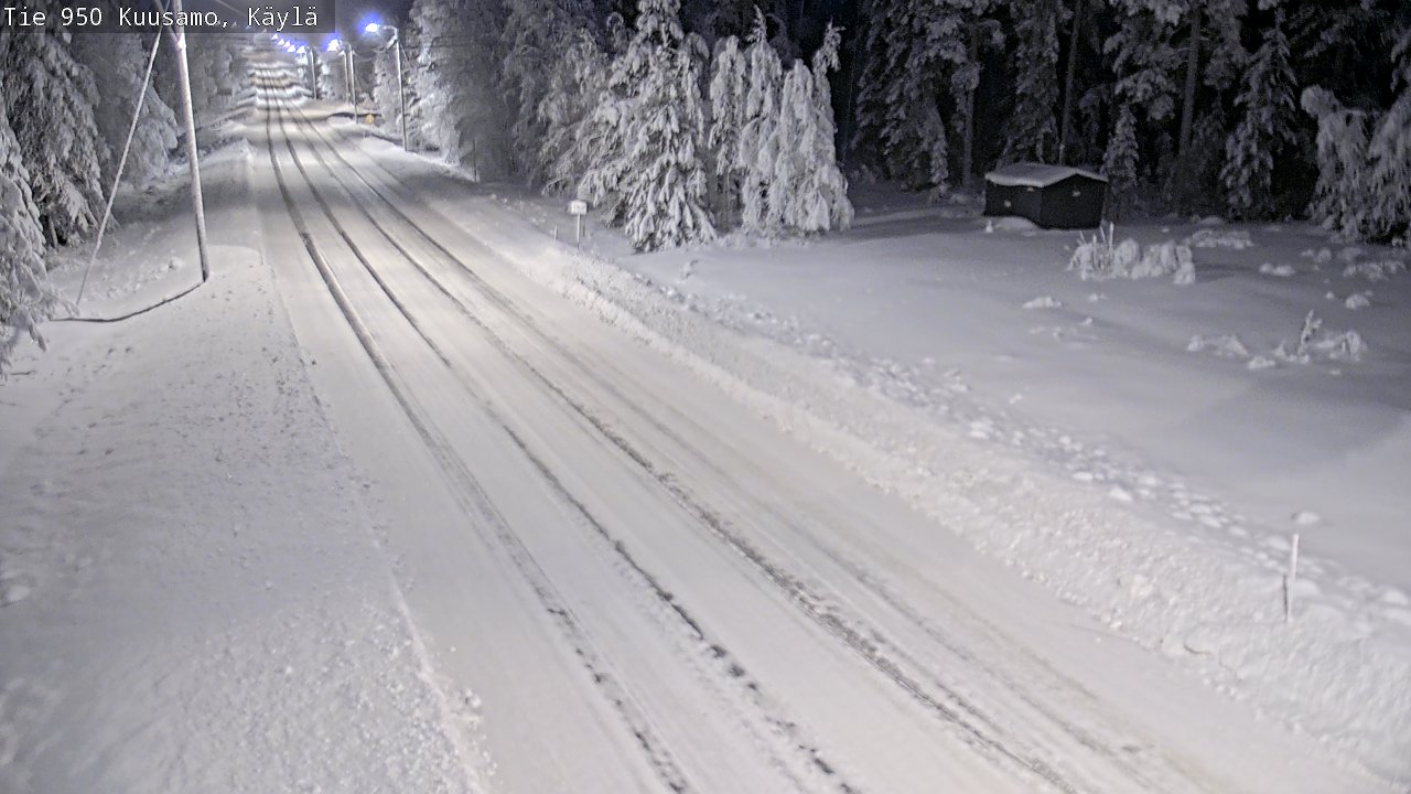 Weather Camera Image Väg 950 Kuusamo, Käylä, Kuusamo, Pohjois-Pohjanmaa