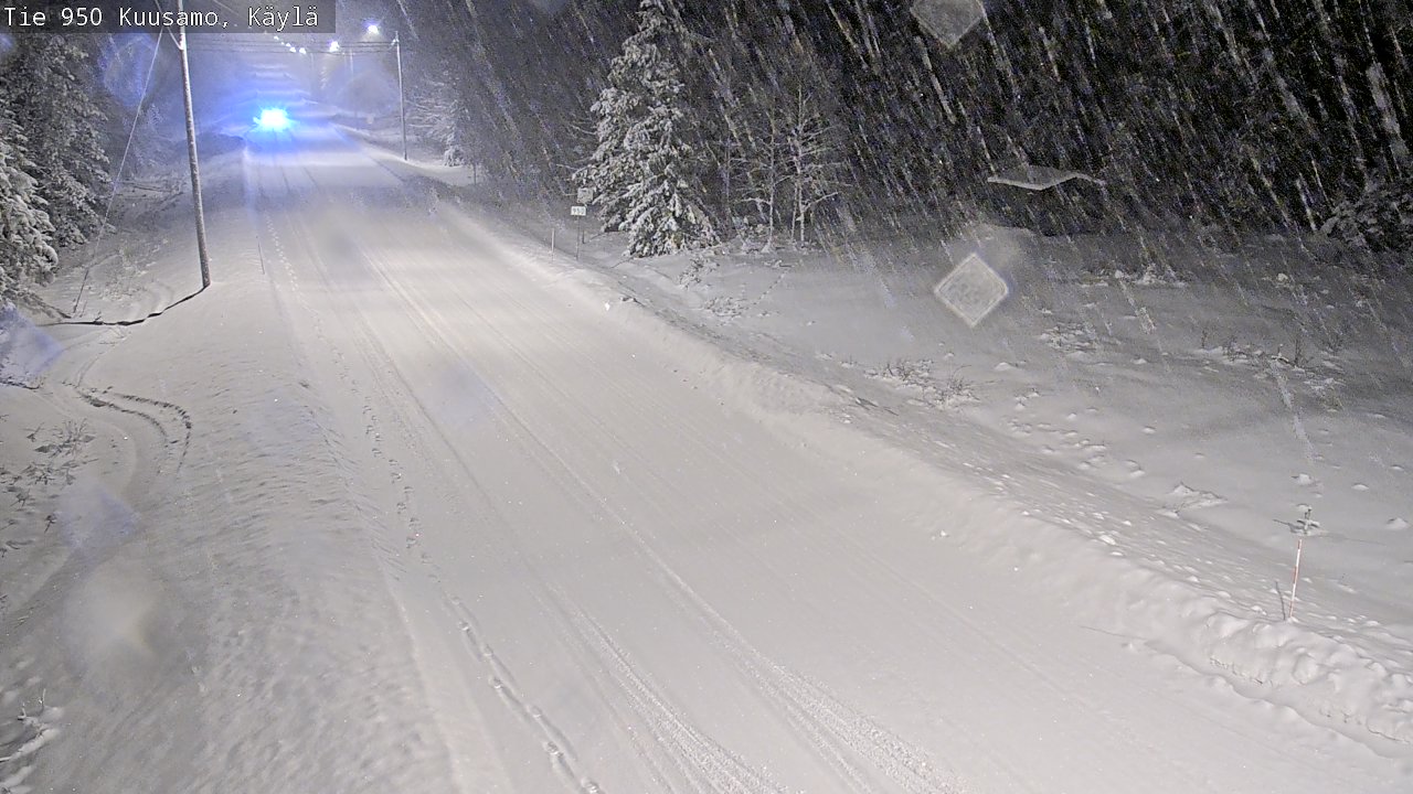 Weather Camera Image Väg 950 Kuusamo, Käylä, Kuusamo, Pohjois-Pohjanmaa