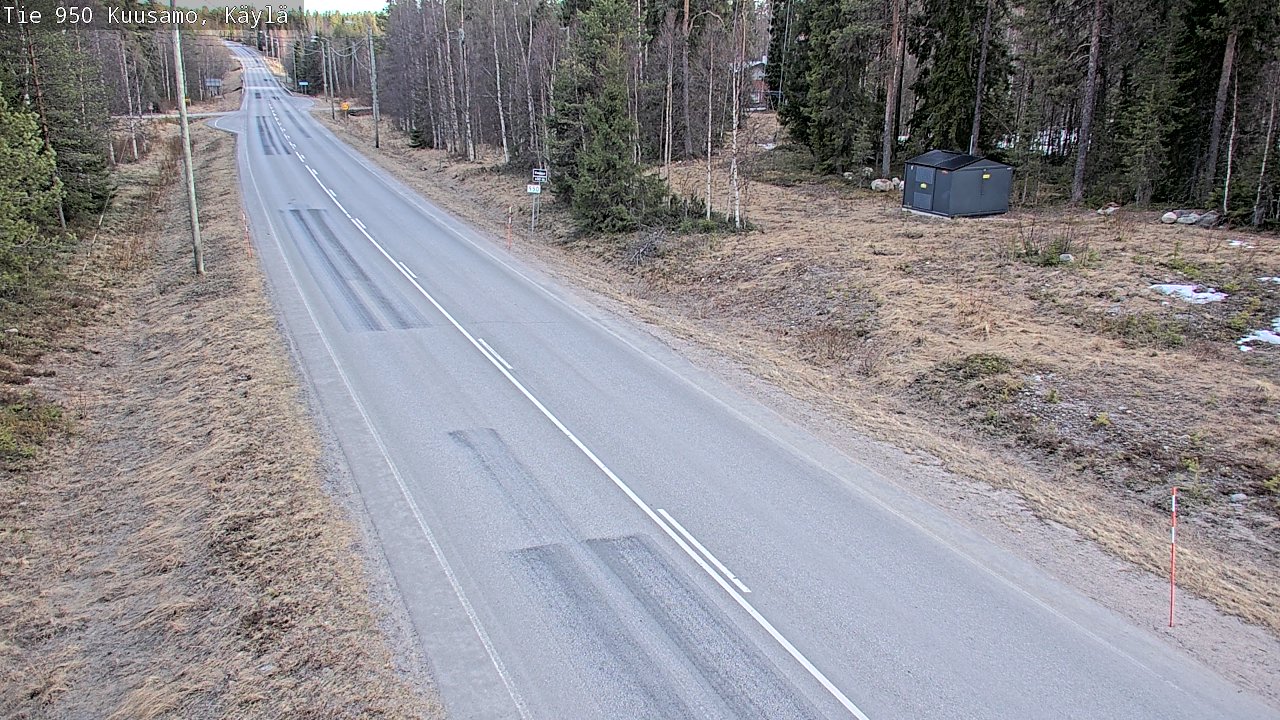 Weather Camera Image Väg 950 Kuusamo, Käylä, Kuusamo, Pohjois-Pohjanmaa