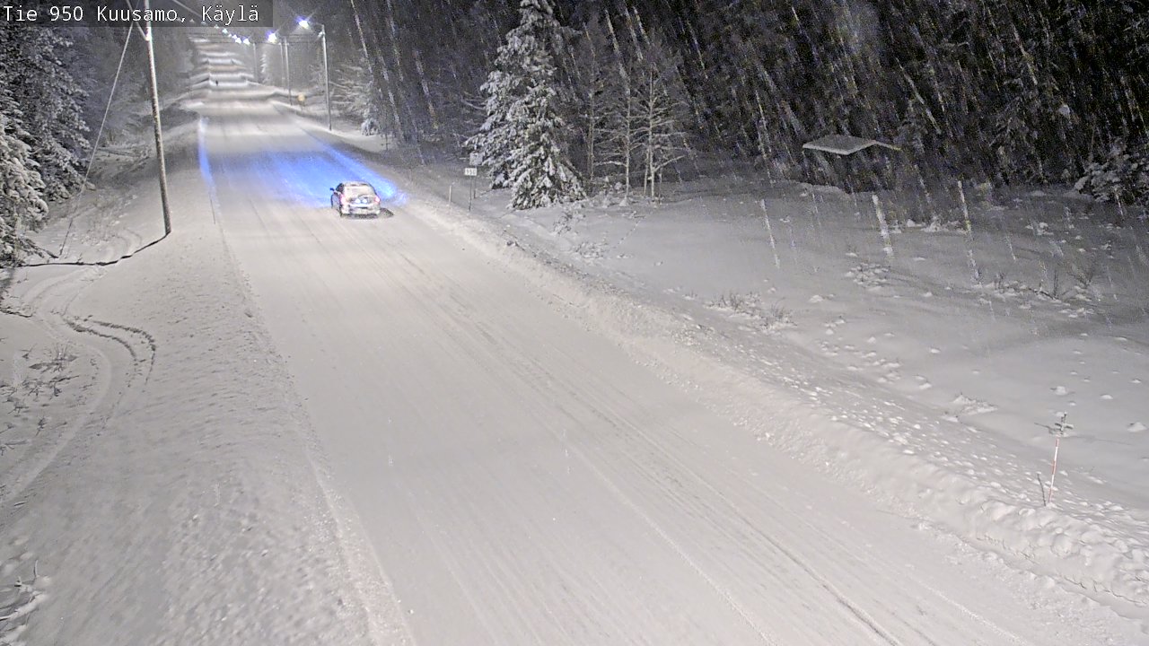 Weather Camera Image Väg 950 Kuusamo, Käylä, Kuusamo, Pohjois-Pohjanmaa