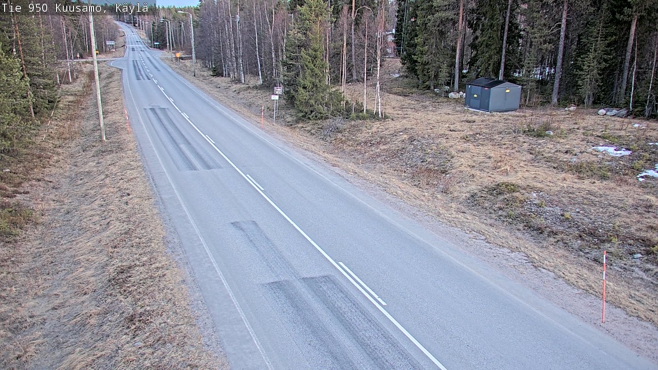 Weather Camera Image Väg 950 Kuusamo, Käylä, Kuusamo, Pohjois-Pohjanmaa