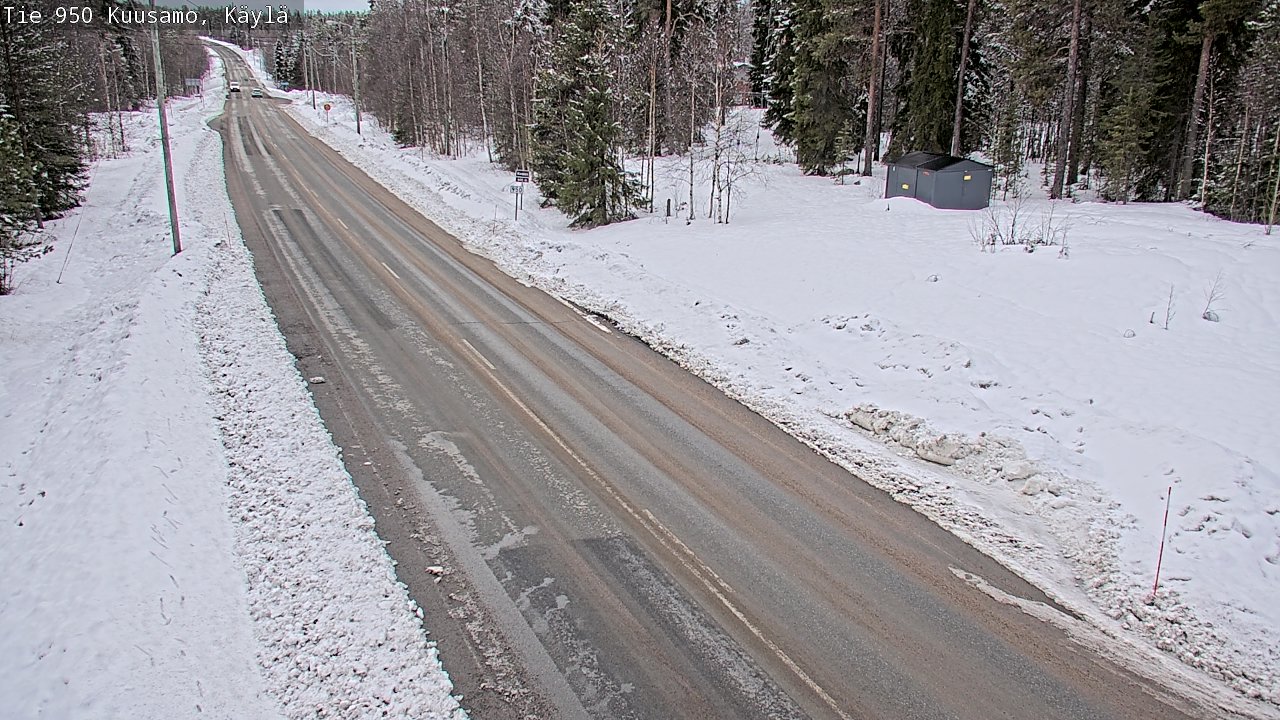 Weather Camera Image Väg 950 Kuusamo, Käylä, Kuusamo, Pohjois-Pohjanmaa
