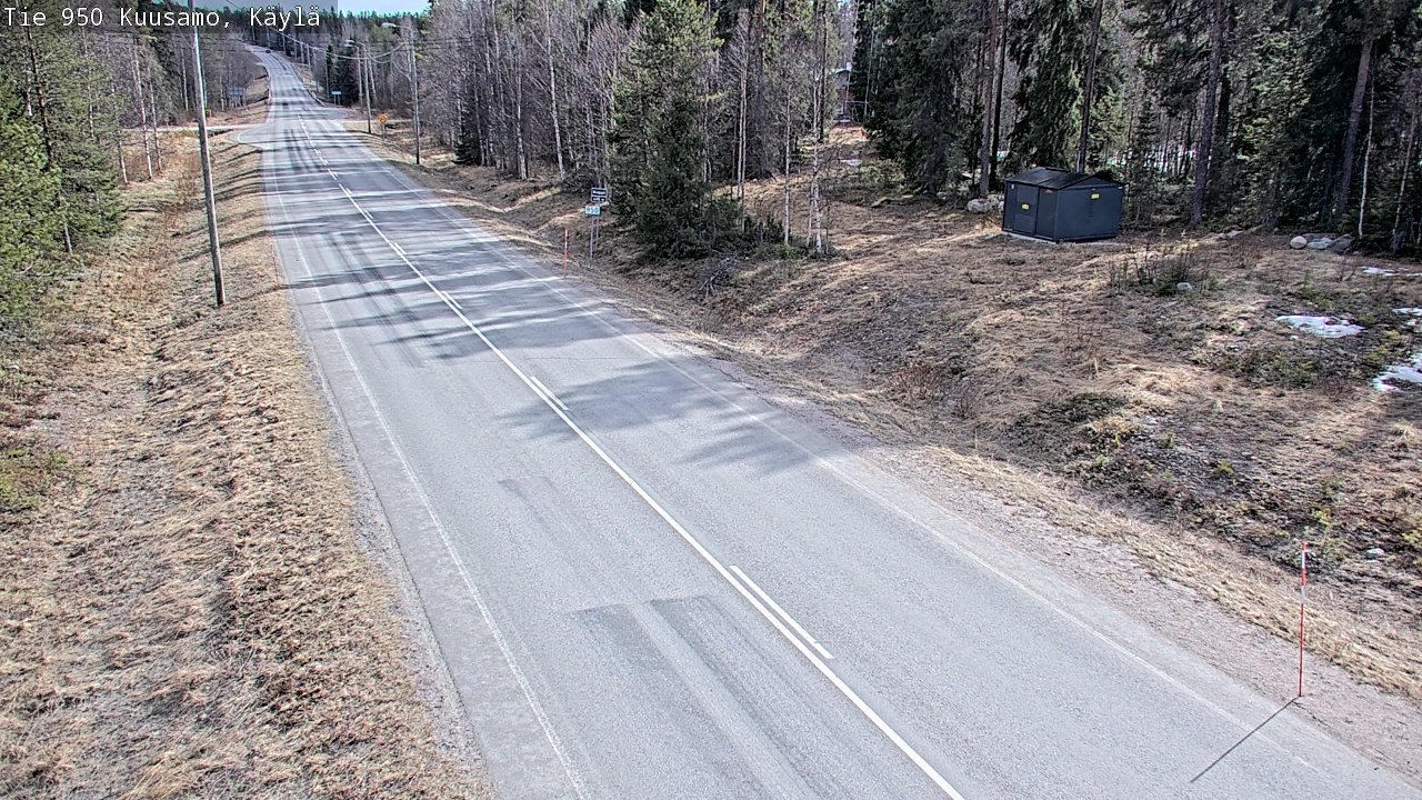 Weather Camera Image Väg 950 Kuusamo, Käylä, Kuusamo, Pohjois-Pohjanmaa