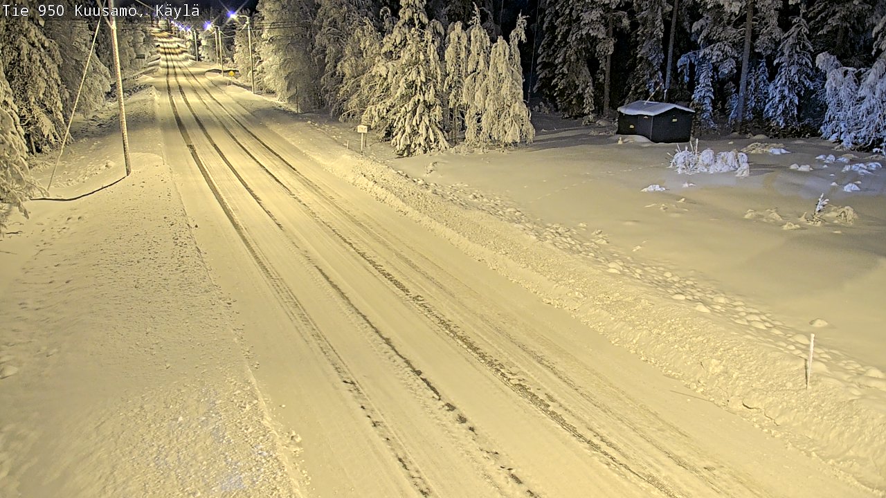 Weather Camera Image Väg 950 Kuusamo, Käylä, Kuusamo, Pohjois-Pohjanmaa