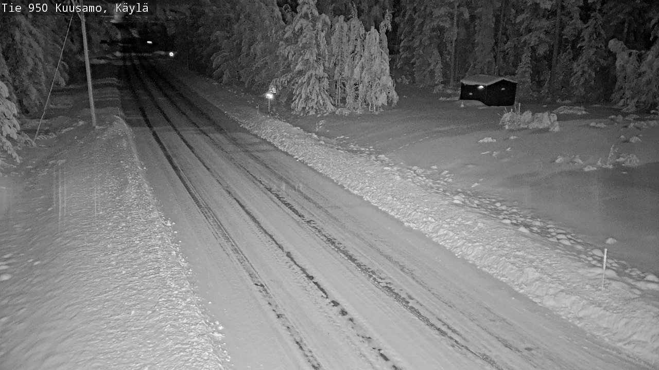 Weather Camera Image Väg 950 Kuusamo, Käylä, Kuusamo, Pohjois-Pohjanmaa
