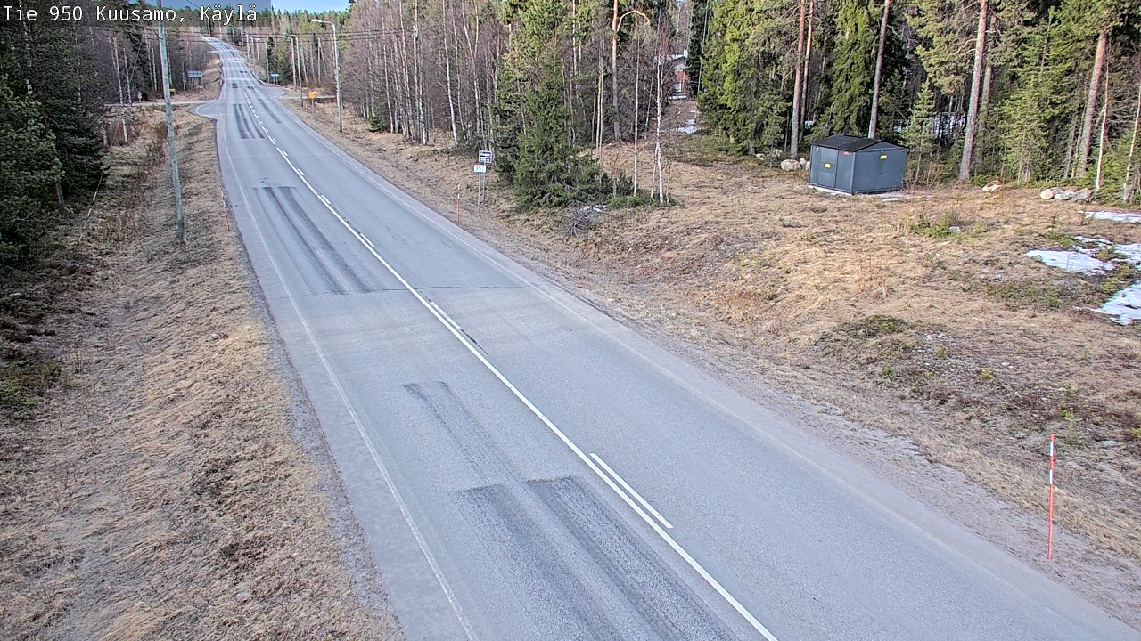 Weather Camera Image Väg 950 Kuusamo, Käylä, Kuusamo, Pohjois-Pohjanmaa