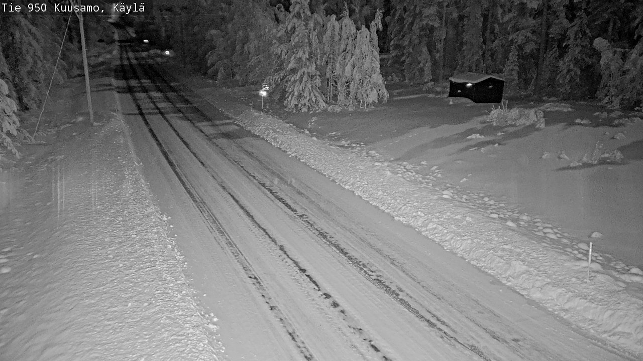 Weather Camera Image Väg 950 Kuusamo, Käylä, Kuusamo, Pohjois-Pohjanmaa