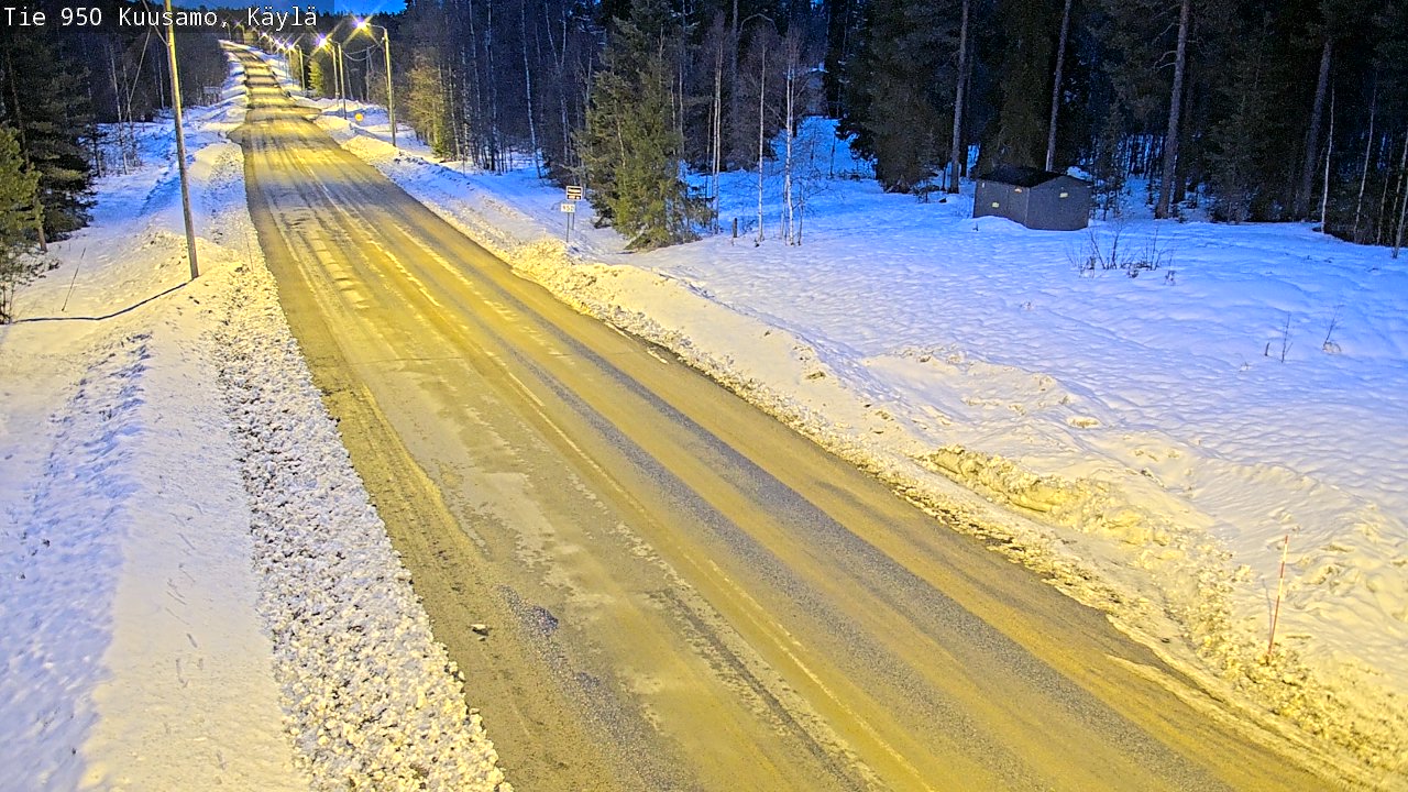 Weather Camera Image Road 950 Kuusamo, Käylä, Kuusamo, Pohjois-Pohjanmaa