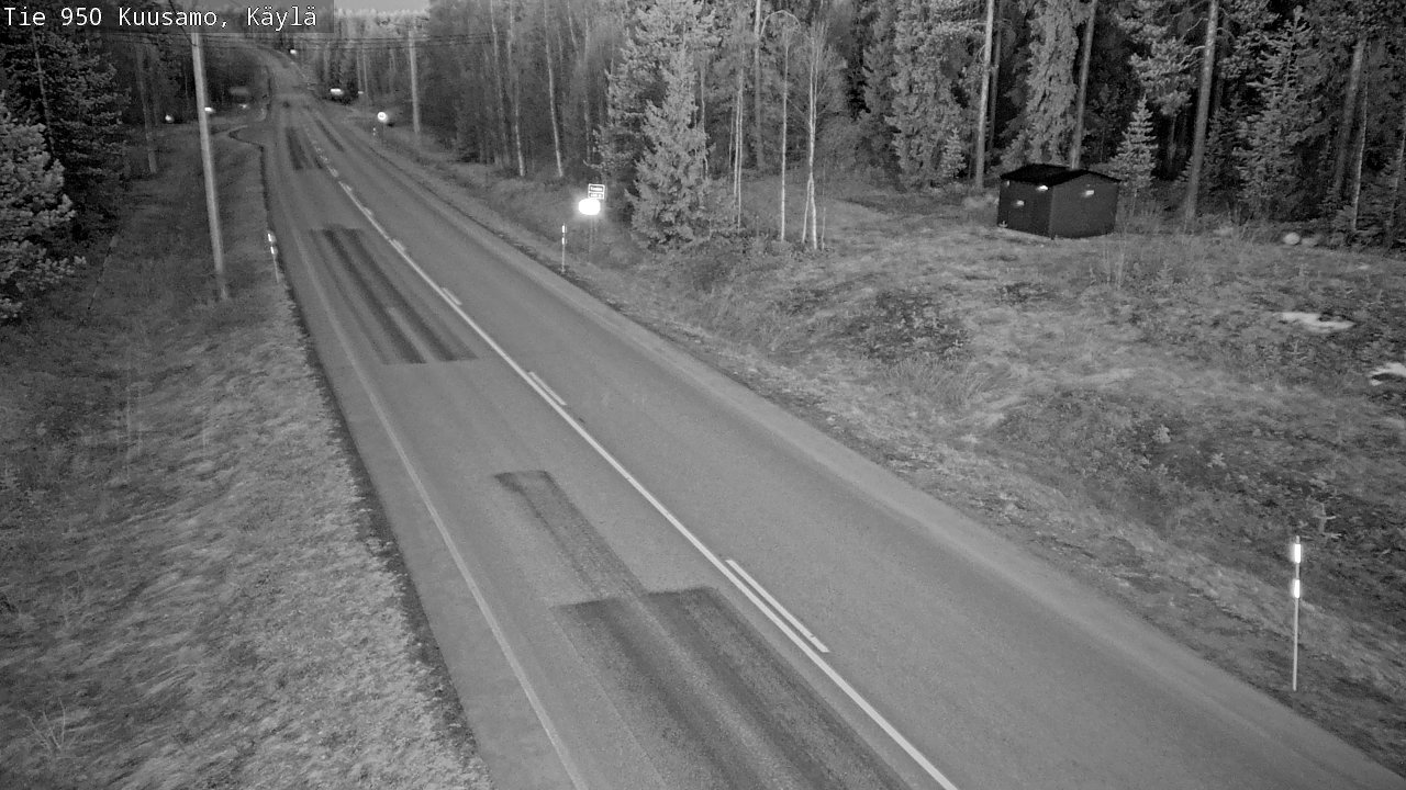 Weather Camera Image Väg 950 Kuusamo, Käylä, Kuusamo, Pohjois-Pohjanmaa