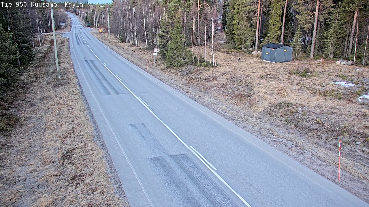 Weather Camera Image Väg 950 Kuusamo, Käylä, Kuusamo, Pohjois-Pohjanmaa