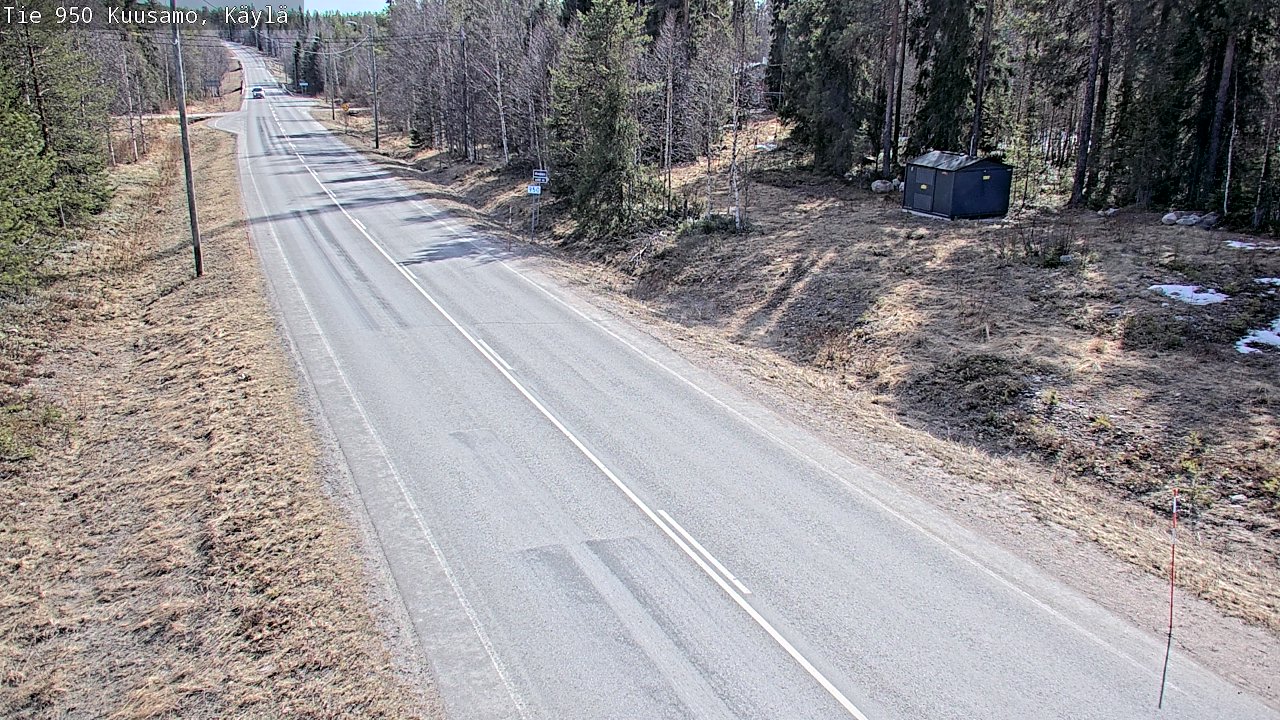 Weather Camera Image Väg 950 Kuusamo, Käylä, Kuusamo, Pohjois-Pohjanmaa