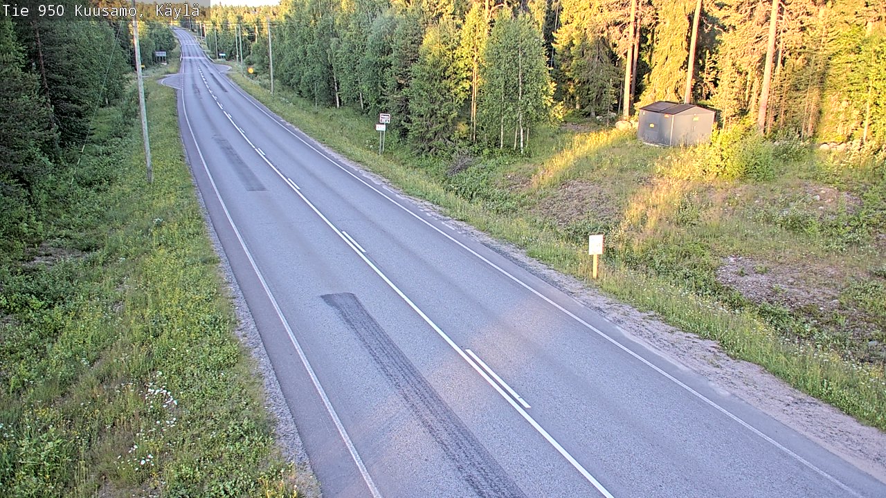 Weather Camera Image Road 950 Kuusamo, Käylä, Kuusamo, Pohjois-Pohjanmaa