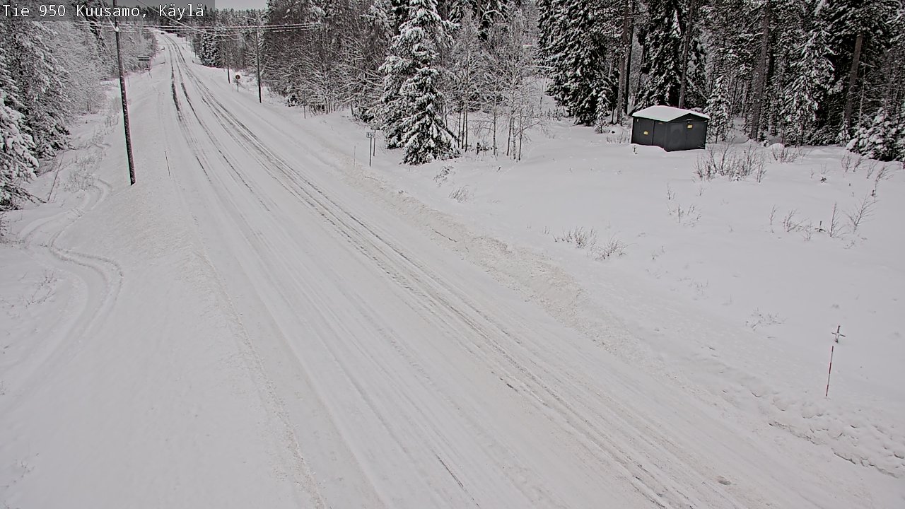 Weather Camera Image Väg 950 Kuusamo, Käylä, Kuusamo, Pohjois-Pohjanmaa