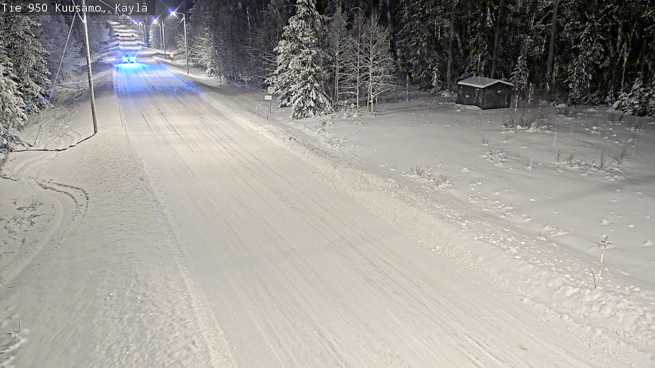 Weather Camera Image Väg 950 Kuusamo, Käylä, Kuusamo, Pohjois-Pohjanmaa