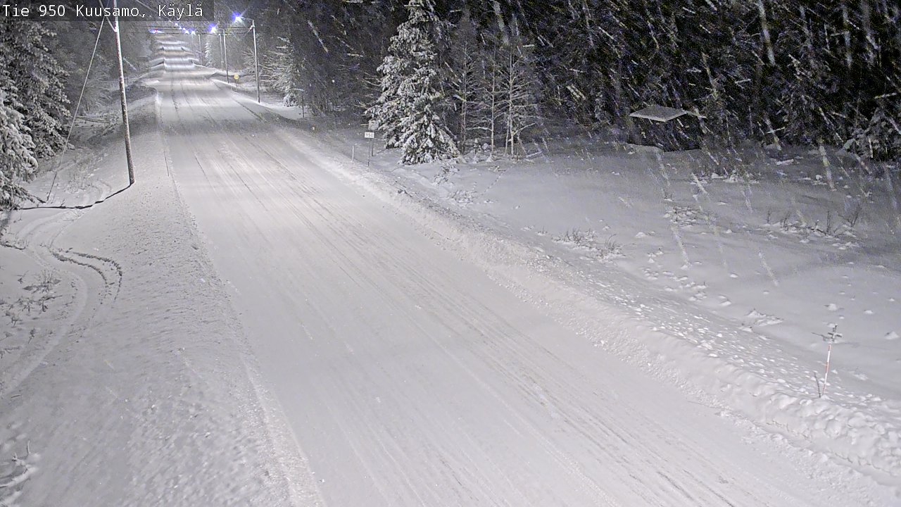 Weather Camera Image Väg 950 Kuusamo, Käylä, Kuusamo, Pohjois-Pohjanmaa