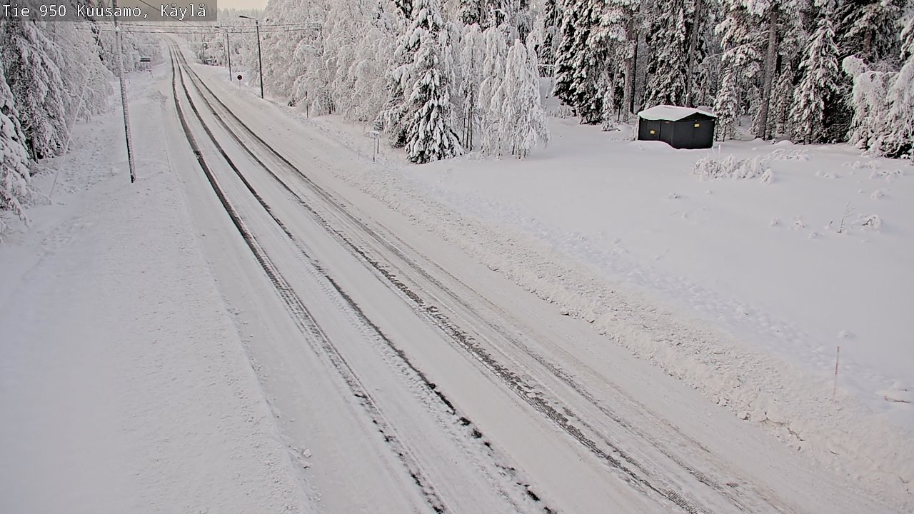 Weather Camera Image Väg 950 Kuusamo, Käylä, Kuusamo, Pohjois-Pohjanmaa