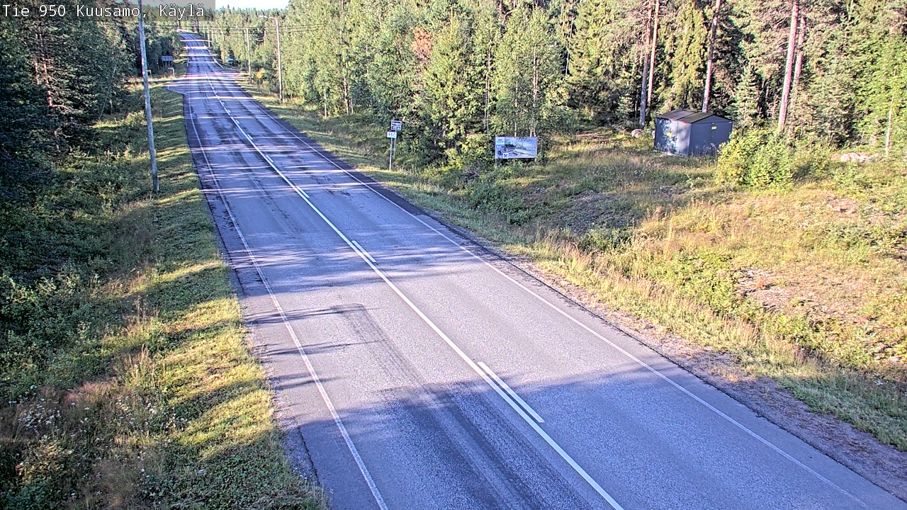 Weather Camera Image Road 950 Kuusamo, Käylä, Kuusamo, Pohjois-Pohjanmaa
