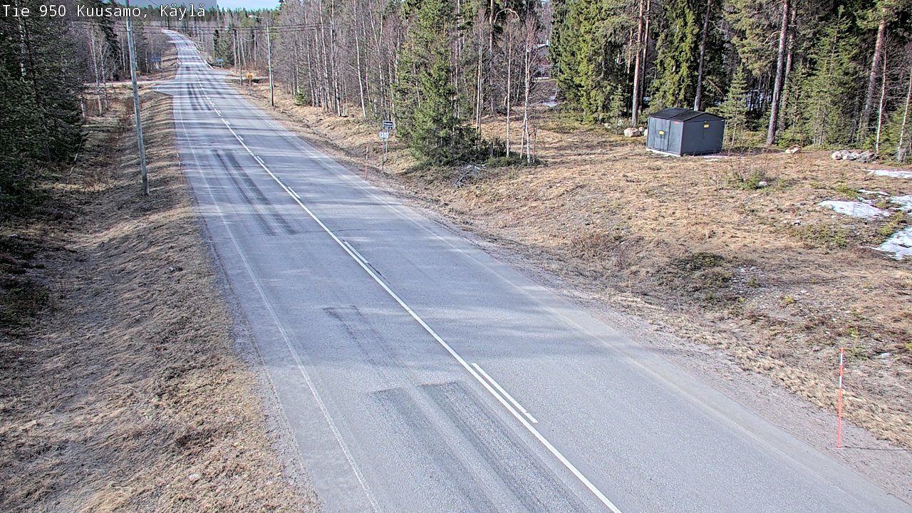 Weather Camera Image Väg 950 Kuusamo, Käylä, Kuusamo, Pohjois-Pohjanmaa