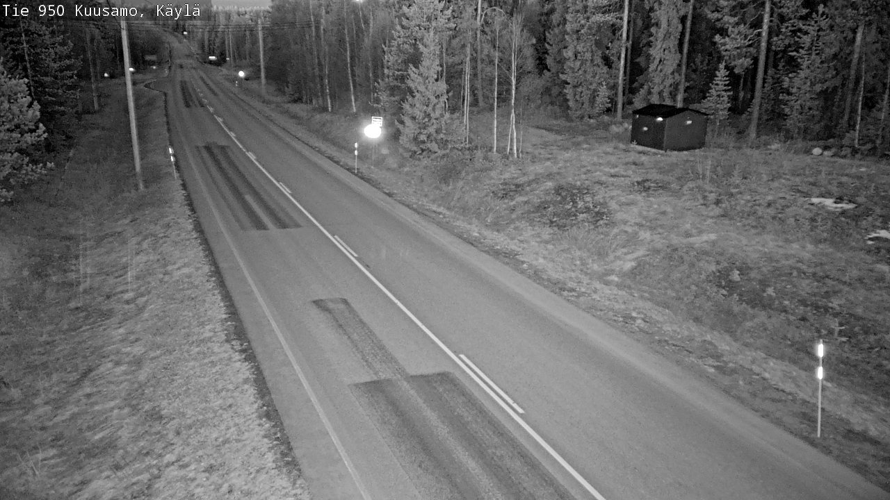 Weather Camera Image Väg 950 Kuusamo, Käylä, Kuusamo, Pohjois-Pohjanmaa