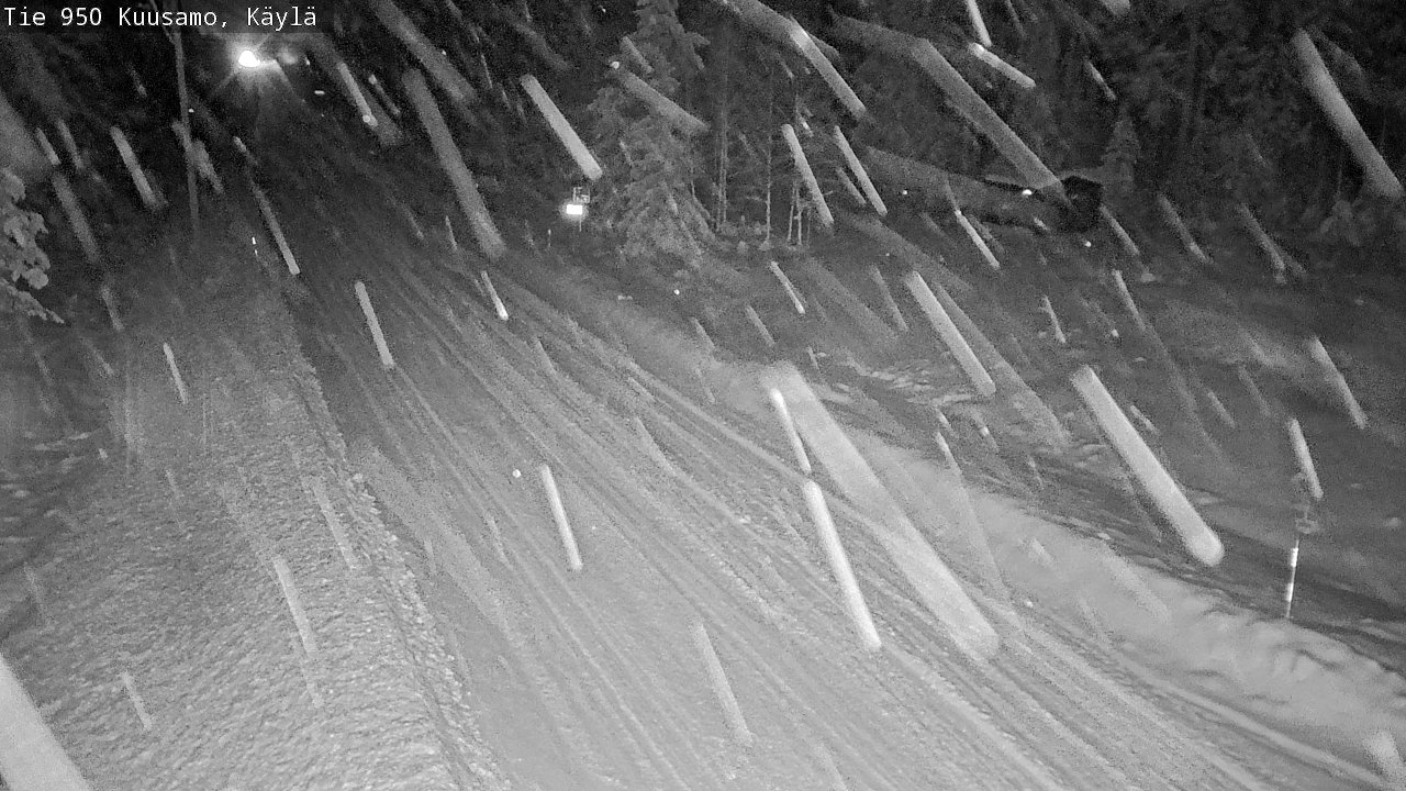 Weather Camera Image Väg 950 Kuusamo, Käylä, Kuusamo, Pohjois-Pohjanmaa
