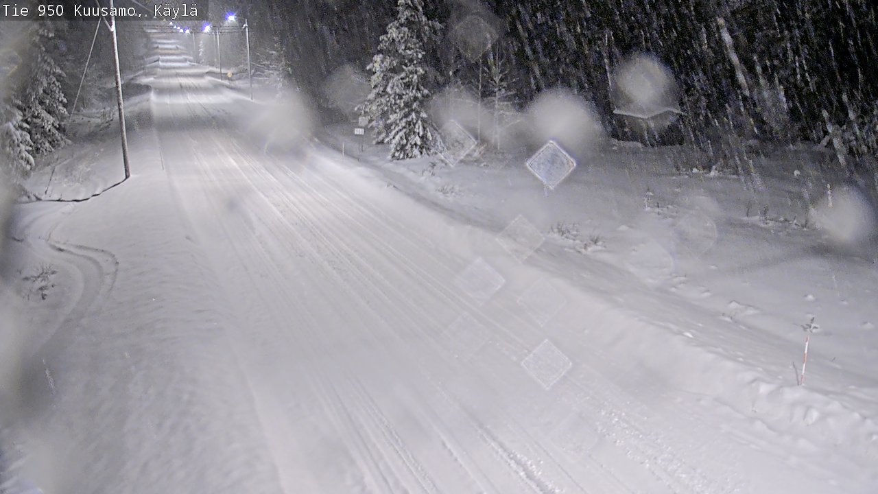 Weather Camera Image Väg 950 Kuusamo, Käylä, Kuusamo, Pohjois-Pohjanmaa