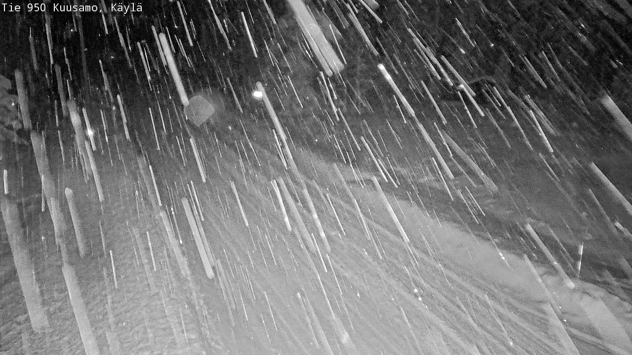 Weather Camera Image Väg 950 Kuusamo, Käylä, Kuusamo, Pohjois-Pohjanmaa