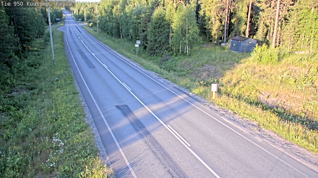 Weather Camera Image Road 950 Kuusamo, Käylä, Kuusamo, Pohjois-Pohjanmaa