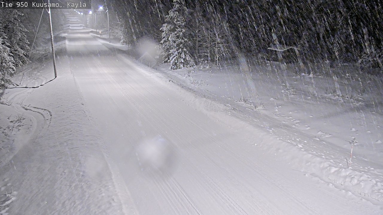 Weather Camera Image Väg 950 Kuusamo, Käylä, Kuusamo, Pohjois-Pohjanmaa