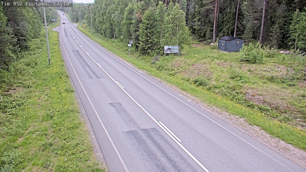 Weather Camera Image Väg 950 Kuusamo, Käylä, Kuusamo, Pohjois-Pohjanmaa