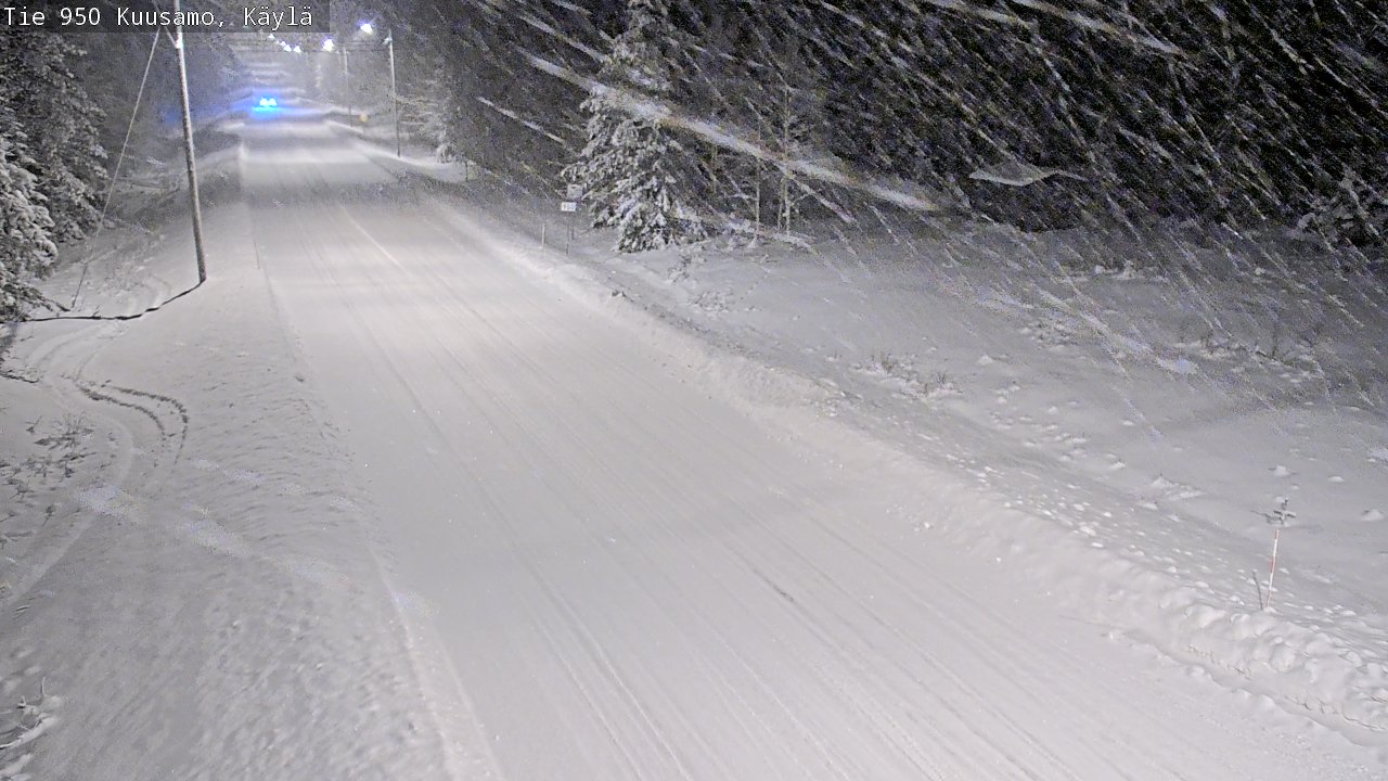 Weather Camera Image Väg 950 Kuusamo, Käylä, Kuusamo, Pohjois-Pohjanmaa