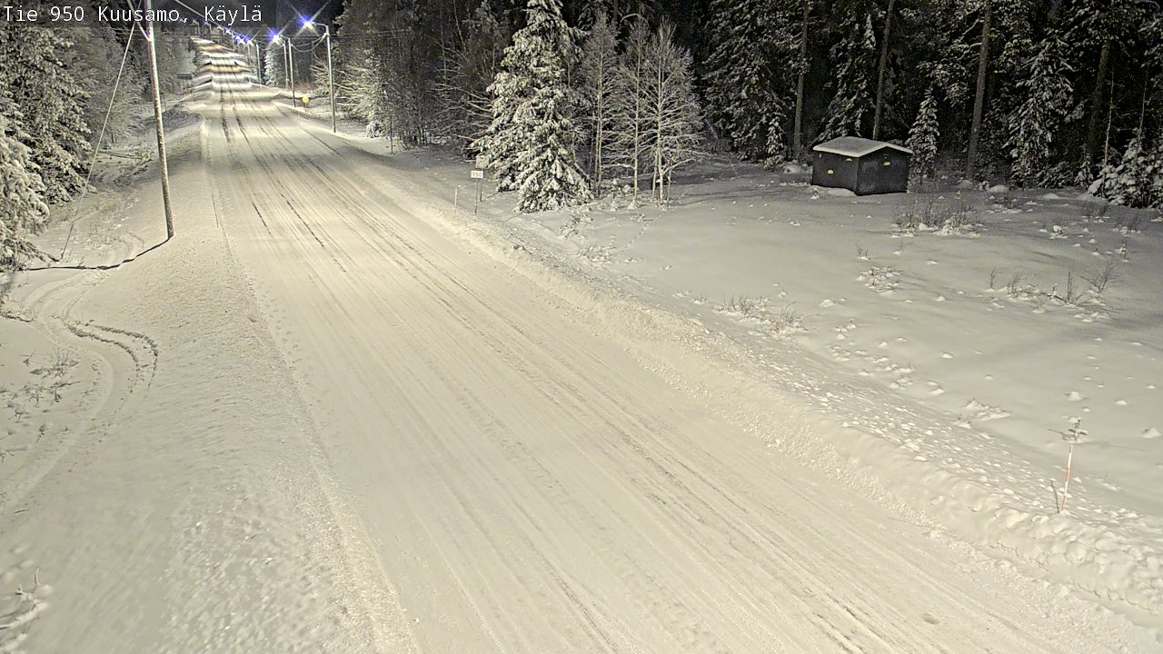 Weather Camera Image Väg 950 Kuusamo, Käylä, Kuusamo, Pohjois-Pohjanmaa
