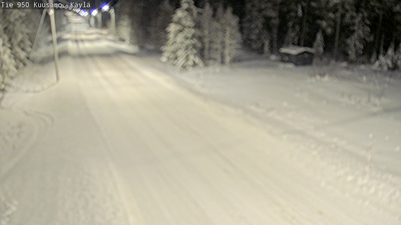 Weather Camera Image Väg 950 Kuusamo, Käylä, Kuusamo, Pohjois-Pohjanmaa