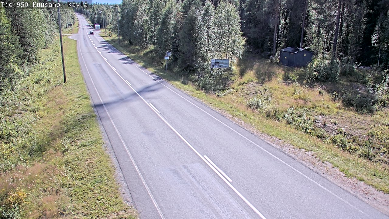 Weather Camera Image Väg 950 Kuusamo, Käylä, Kuusamo, Pohjois-Pohjanmaa
