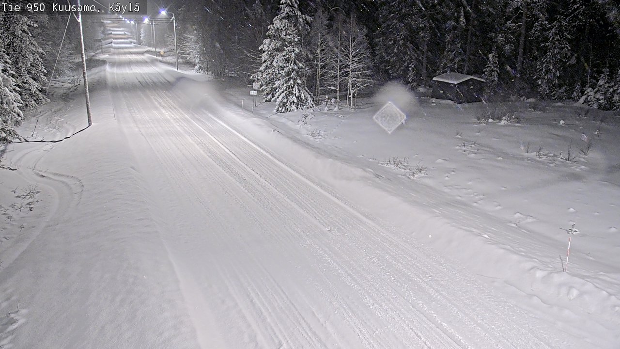 Weather Camera Image Väg 950 Kuusamo, Käylä, Kuusamo, Pohjois-Pohjanmaa