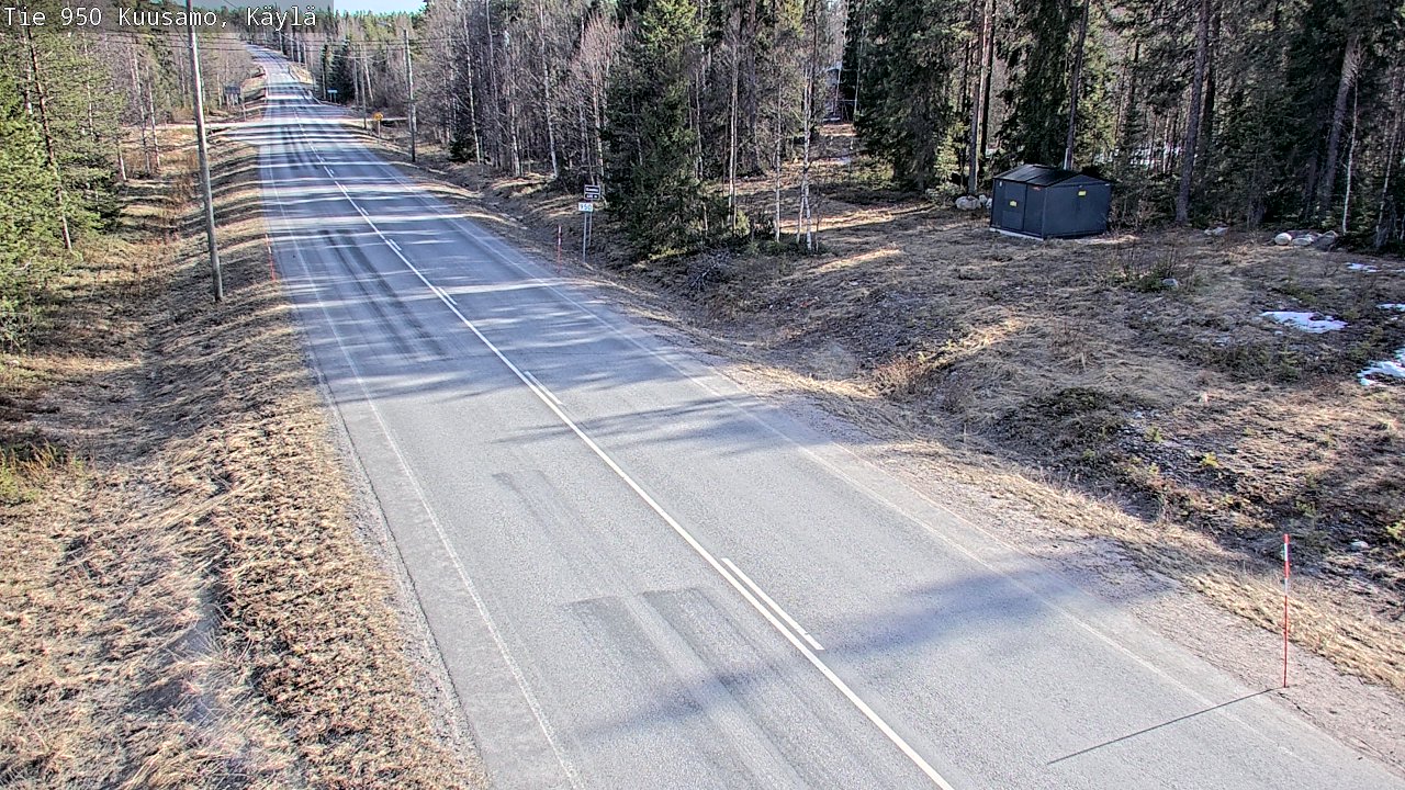 Weather Camera Image Väg 950 Kuusamo, Käylä, Kuusamo, Pohjois-Pohjanmaa